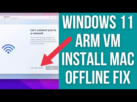 Windows 11 ARM Offline Install Fix (No Network Internet) M1 Mac