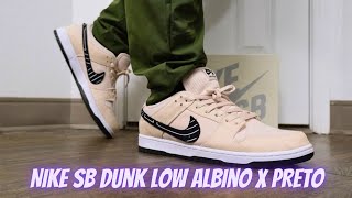Nike SB Dunk Low Albino X Preto On Feet Review - YouTube