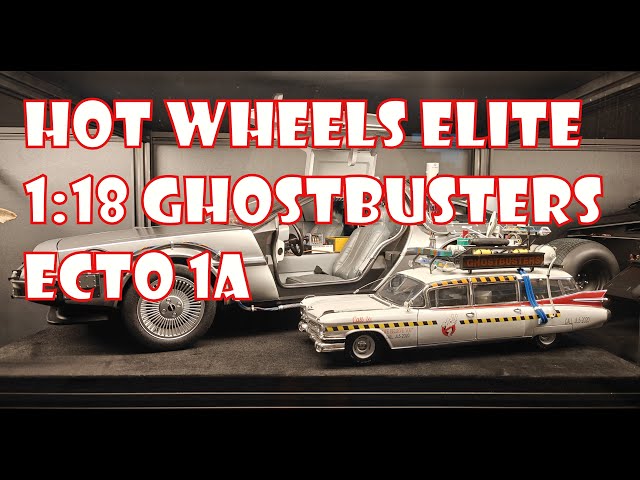 HOT WHEELS GHOSTBUSTERS ECTO 1A 1:18 DIECAST MODEL! UNBOXING
