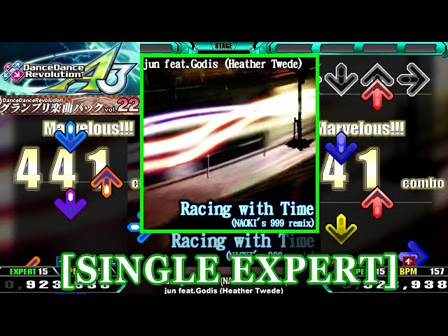 DDR A3(GP)】 Racing with Time (NAOKI's 999 remix) [SINGLE EXPERT
