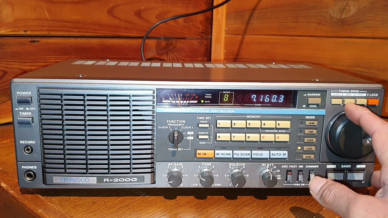 Listening 40, 80 & 20 meterband on Kenwood R-2000 Communications