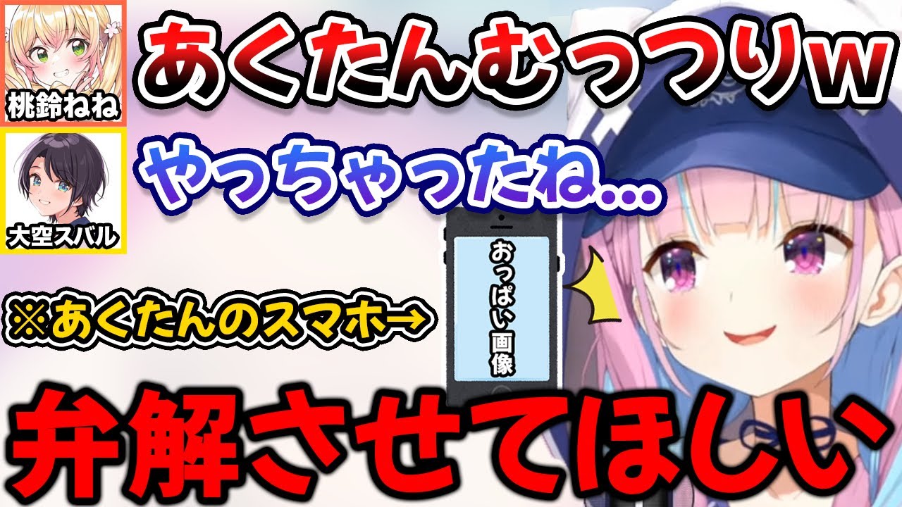 スバルとねねちにうっかり見せたお◯ぱい画像は誤解だったと弁解したい