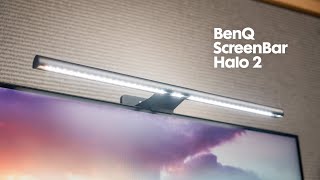 The most sophisticated monitor light: BenQ ScreenBar Halo 2 - YouTube