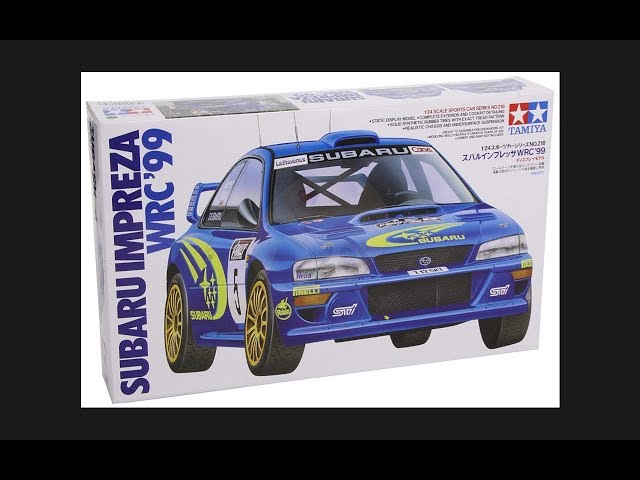 Tamiya 24218 1/24 Subaru Impreza WRC '99 in box review - YouTube