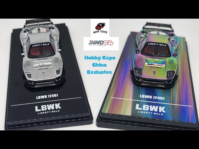 Hobby Expo China Exclusive Inno64 Ferrari F40 with chase car - YouTube