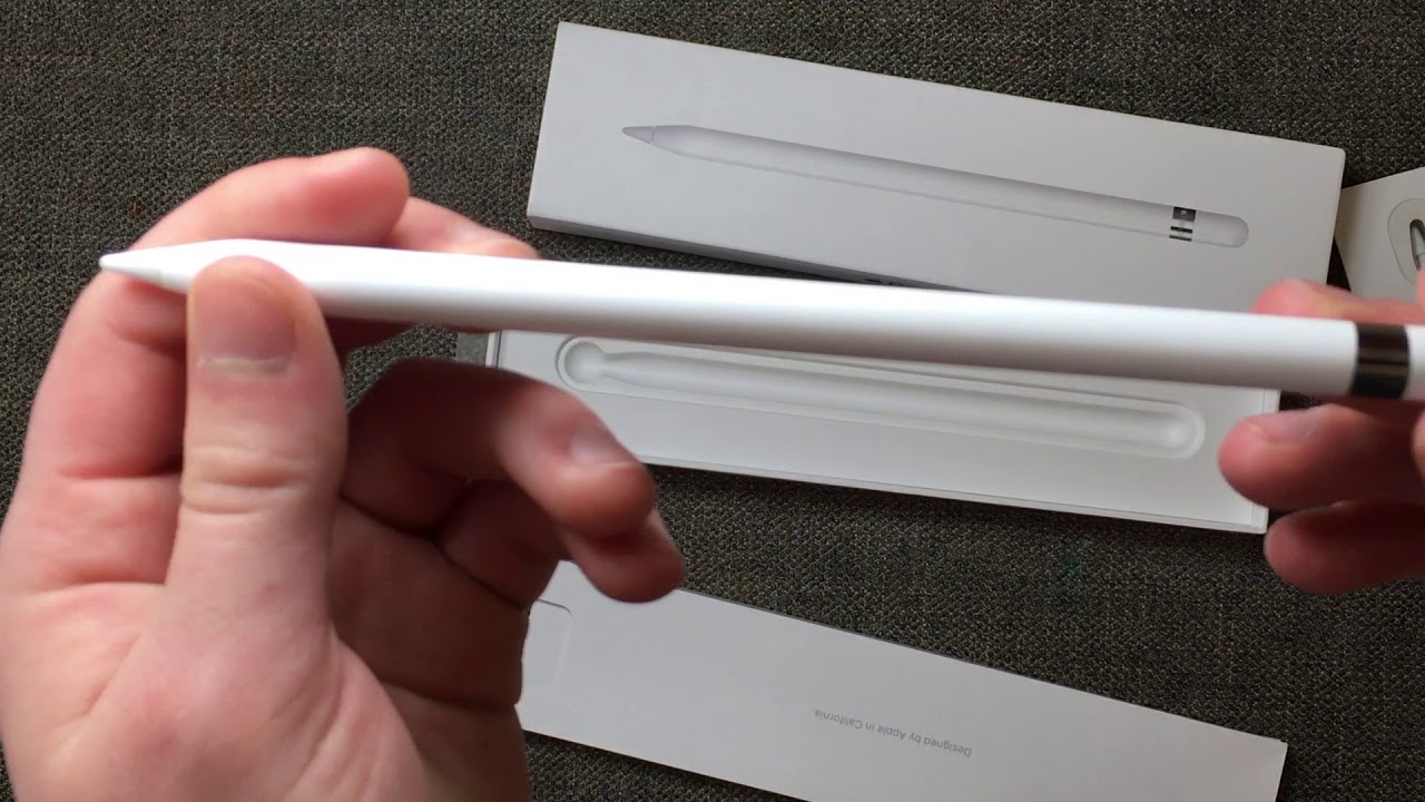 1ST GENERATION APPLE PENCIL UNBOXING AND REVIEW - YouTube
