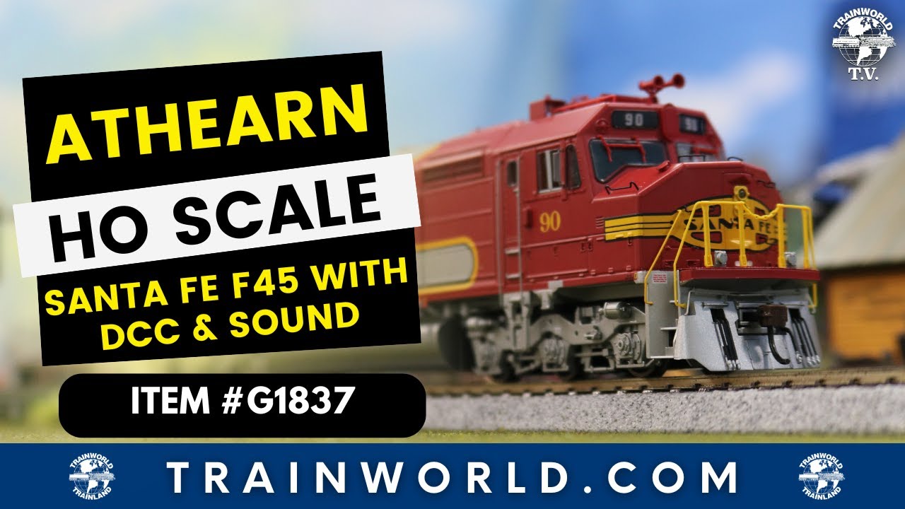 Athearn HO F45 Santa Fe Locomotive - YouTube