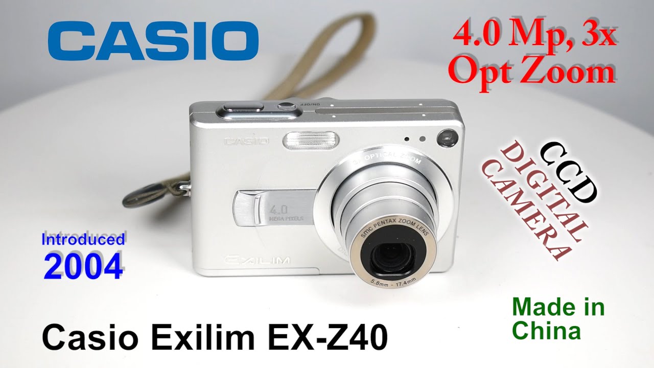 2004 Casio Exilim EX-Z40 - CCD Digital Camera - YouTube