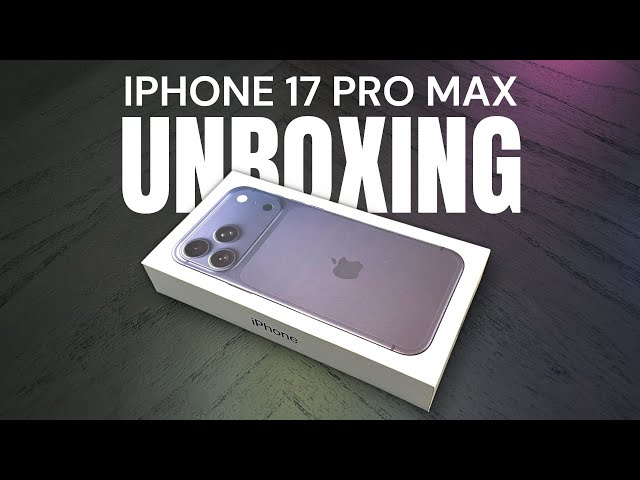 iPhone 17 Pro Max Unboxing - Deep Blue - YouTube