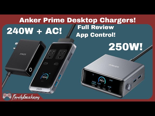 Anker Prime 240W / 250W Desktop Chargers - Amazing! - YouTube