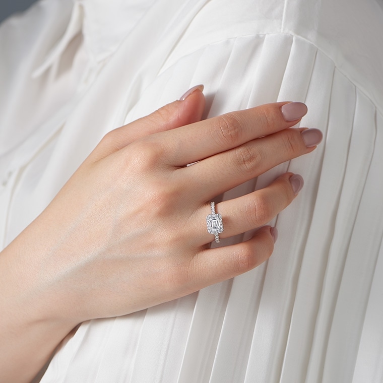 L008 ラボグロウンダイヤモンド/リング/1.00ct(プラチナ): SHINCA