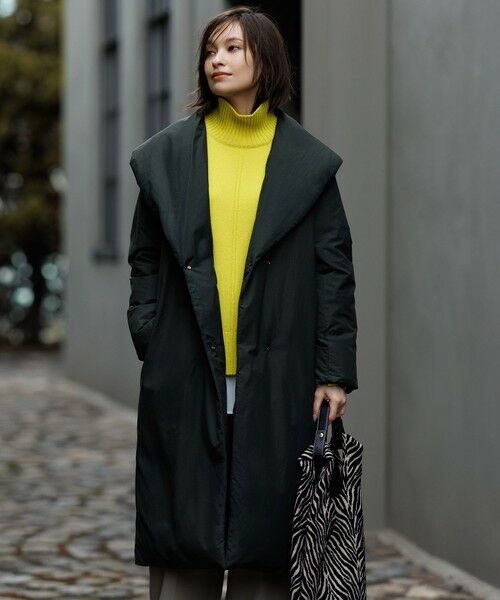 撥水加工】ADS ダウン ショールカラーロングコート （ダウンジャケット