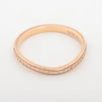 カルティエ バレリーナカーブ ハーフエタニティ ダイヤ リング 750(PG