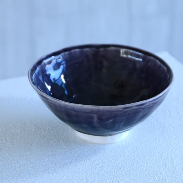 和食器 紫明釉鎬碗 作家「荒木義隆」
