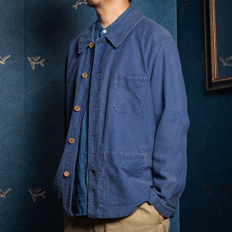 30-40s France Vintage LABOR Cotton Thin Twill W