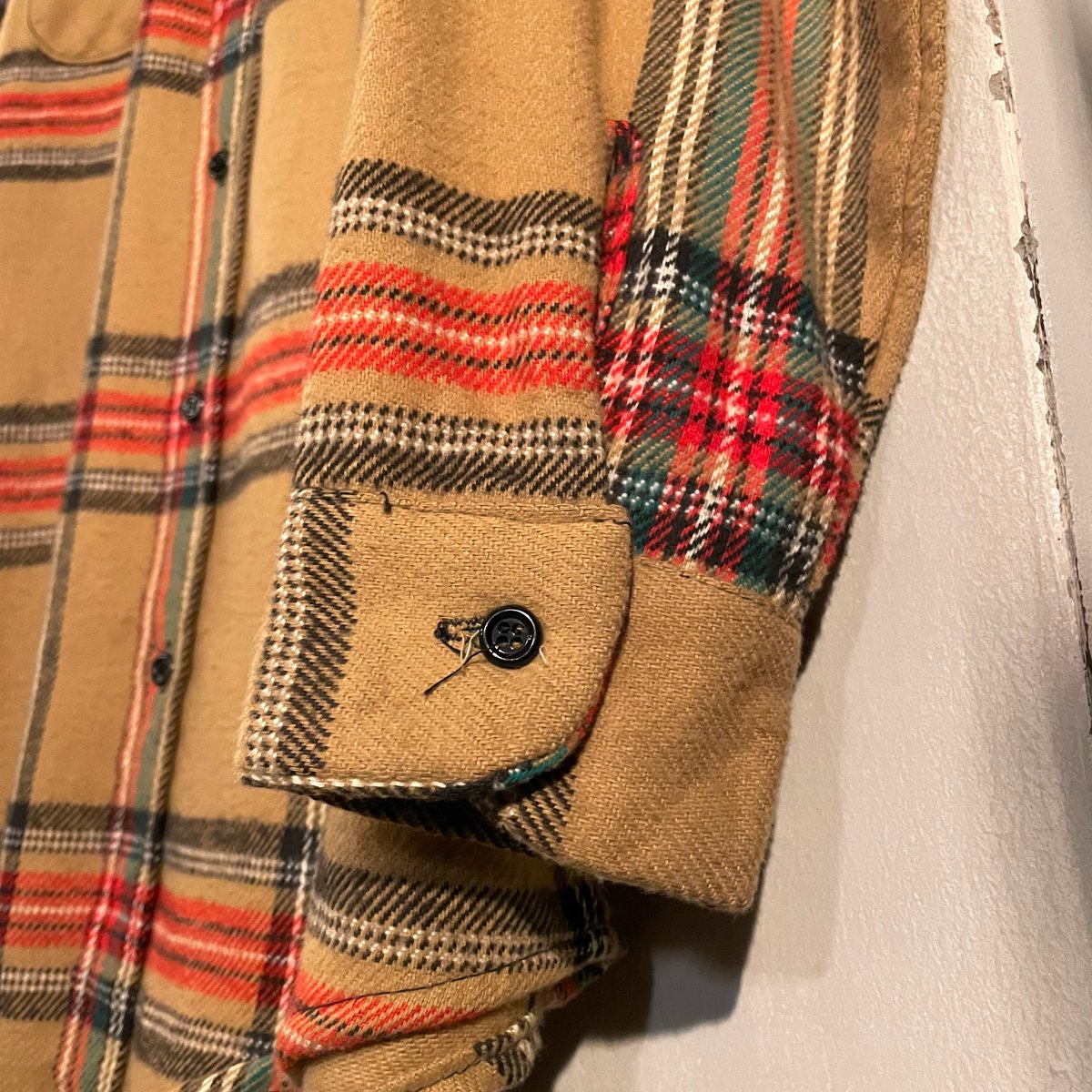 70s Mr.Leggs L/S ネルシャツ DEAD STOCK USA製 Size M コ