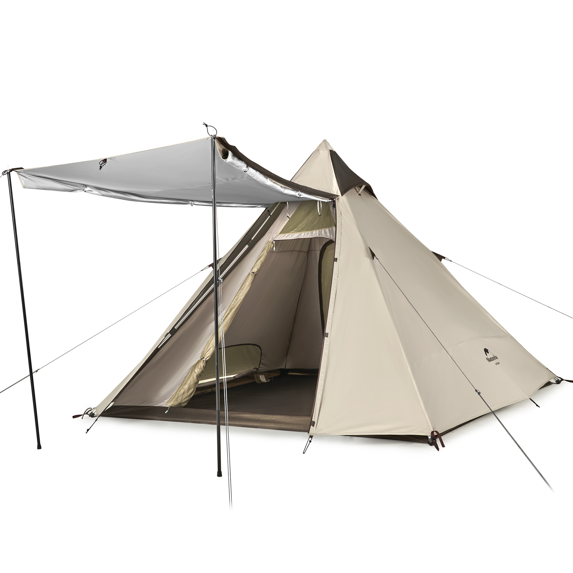 Naturehike ワンタッチ テント ピラミッドテント 2~4人用 広いスペース