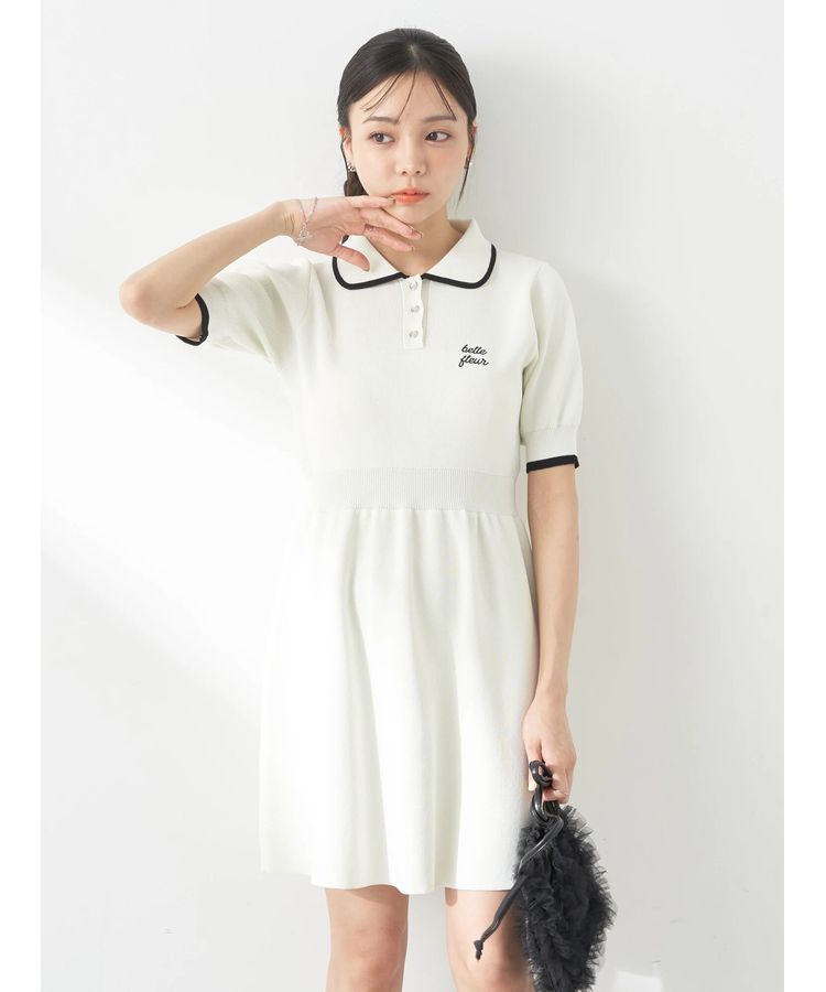 ワンポイントポロワンピース/earth music&ecology（アース