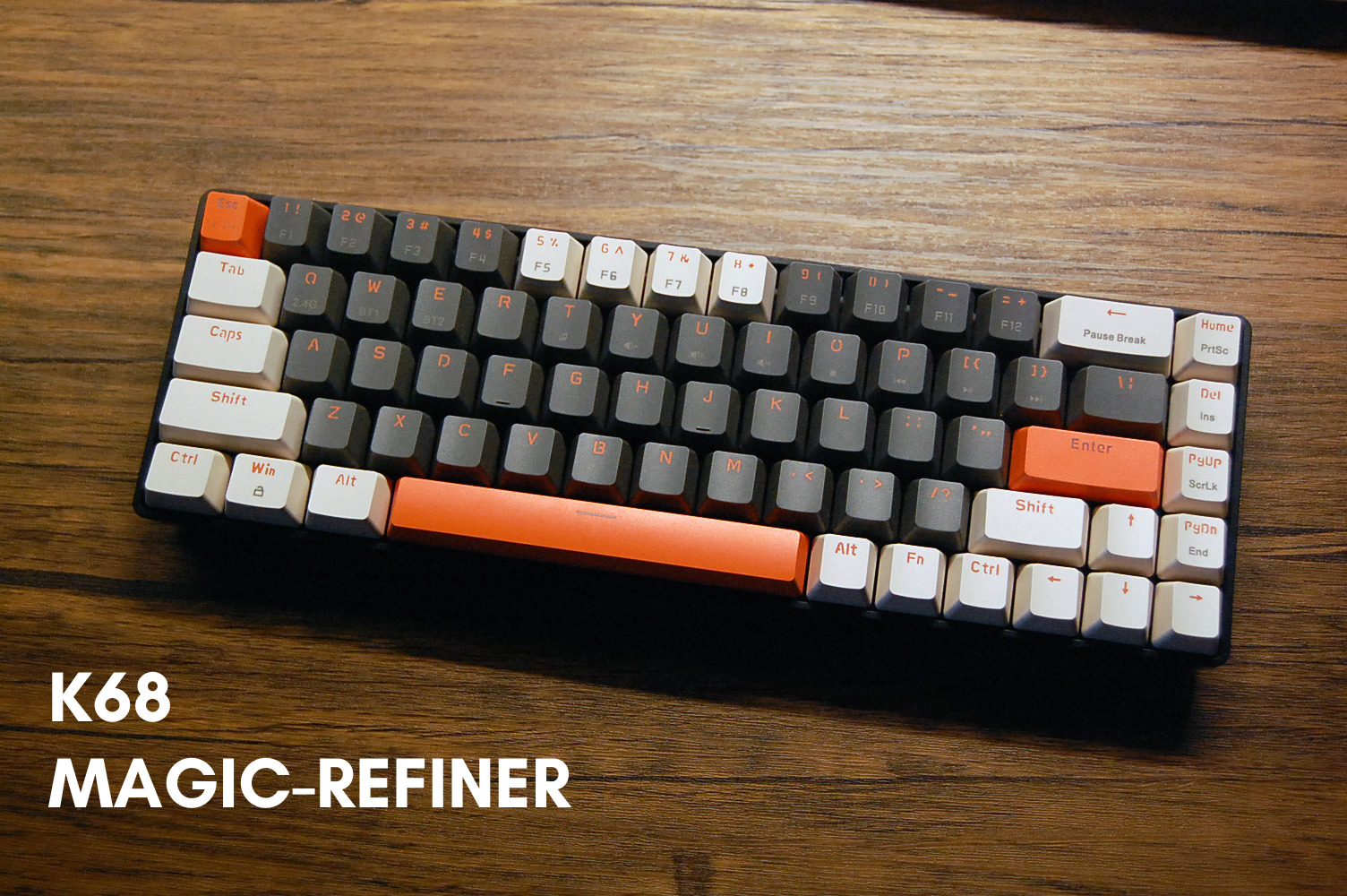 レビュー】MAGIC-REFINER「K68」赤軸メカニカルキーボード【打鍵感良い