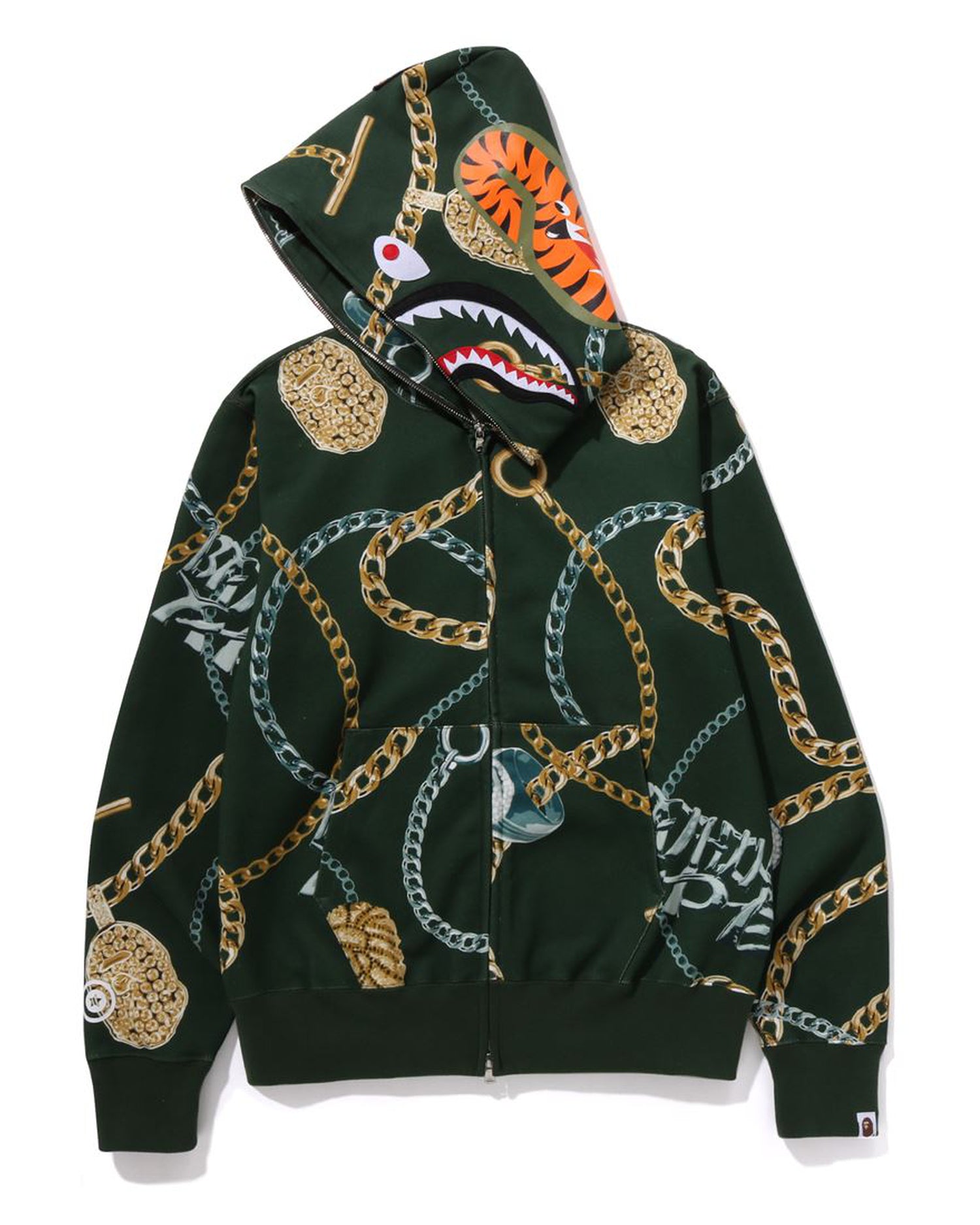A BATHING APE® BAPE Jewels Shark Full Zip Hoodie | Bape official