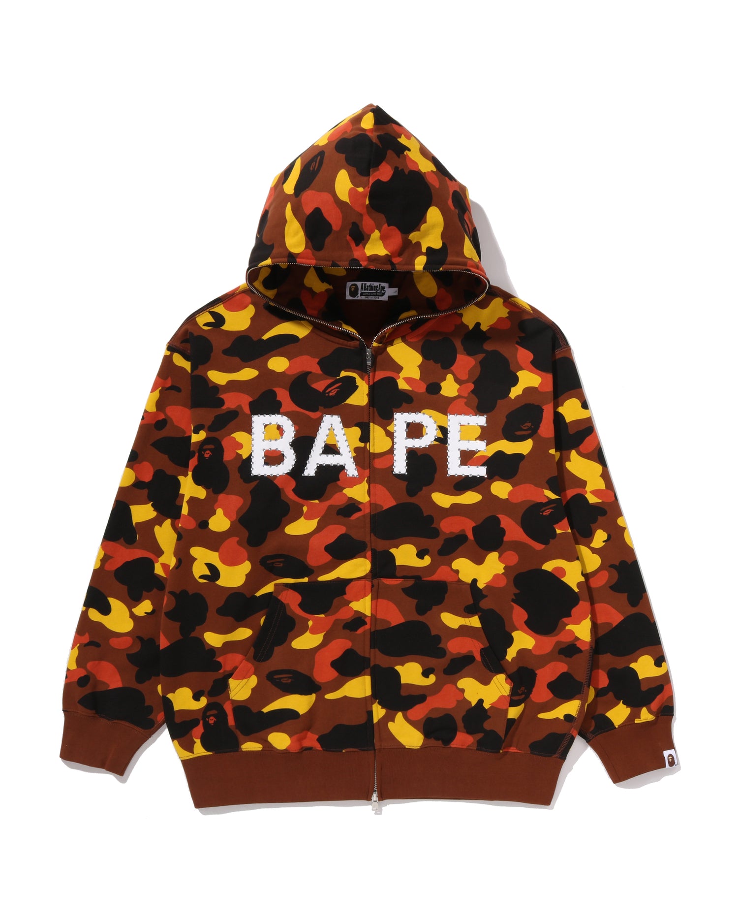 A BATHING APE® 1st Camo BAPE Logo Rhinestone Relaxed Fit Full Zip