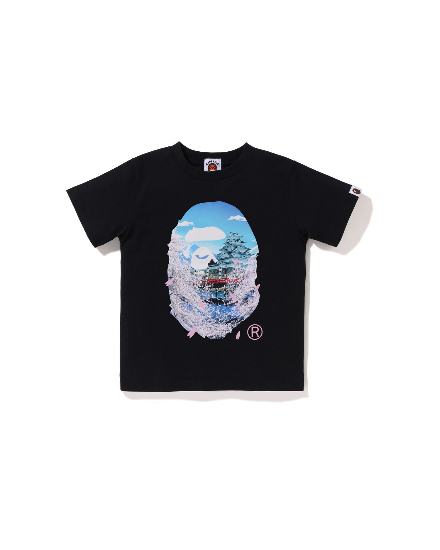 A BATHING APE® Kids Sakura Photo Ape Head Tee | Bape official