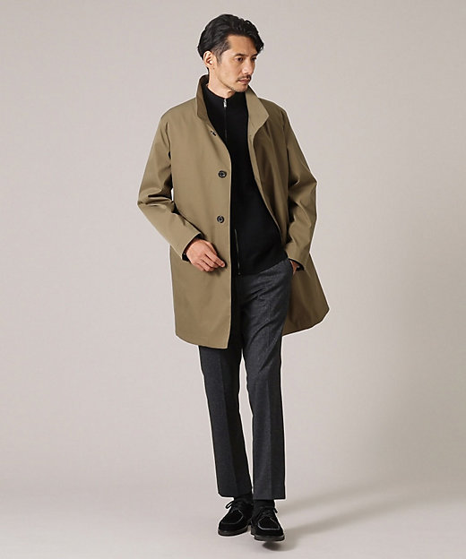 ライナー付】ツイルストレッチ ステンカラーコート