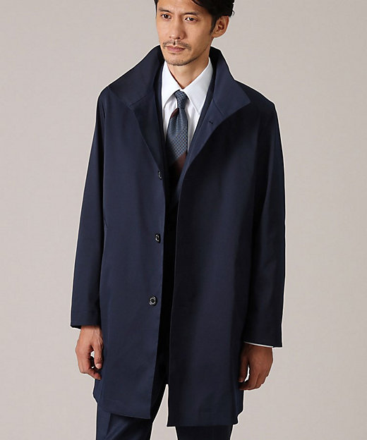 ライナー付】ツイルストレッチ ステンカラーコート