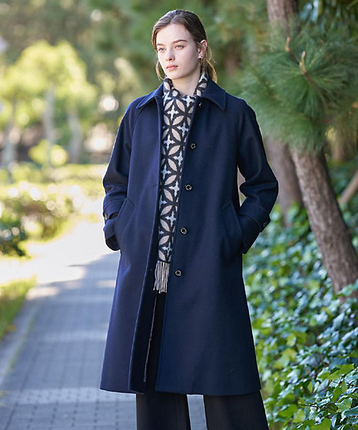 Super110sウールステンカラーコート（2002542461