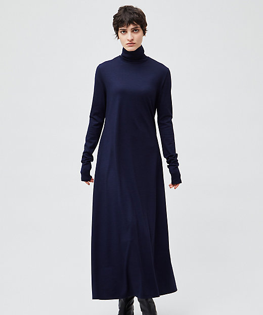 洗える】CALDANA ／ タートルネックロングドレス