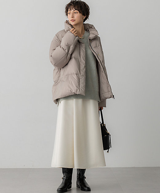 Oggi掲載】シレータフタ ハイネック ショート ダウンコート