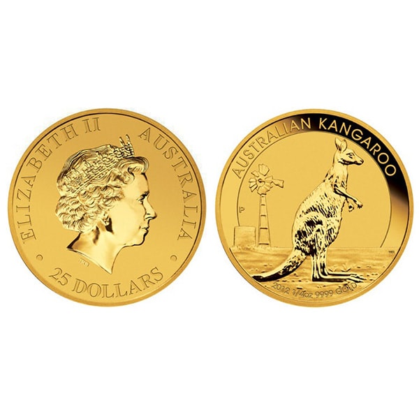 カンガルー金貨 1oz(オンス)の重さと直径と品位等｜色石BANK