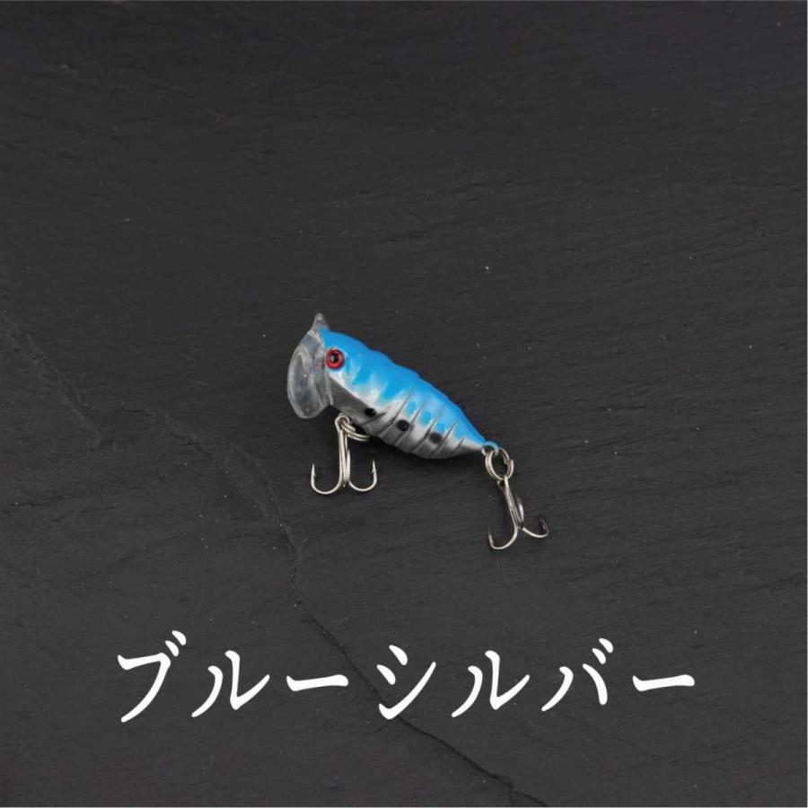 トップウォーター ルアー ノイジー セミ 4g 4cm ムシ パターン