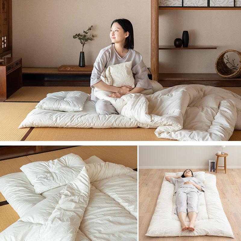 EMOOR（エムール） 日本製 省スペース 布団セット シングル 小さめ