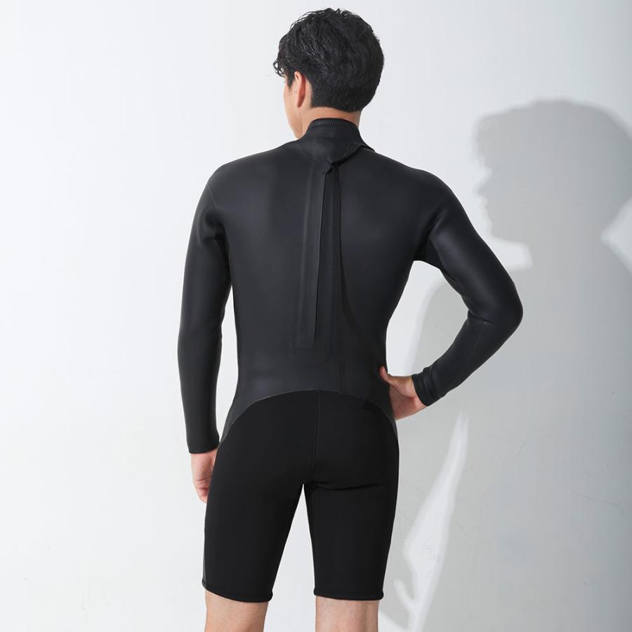 FELLOW メンズ スキン ロングスプリング バックジップ 3mm ウェット