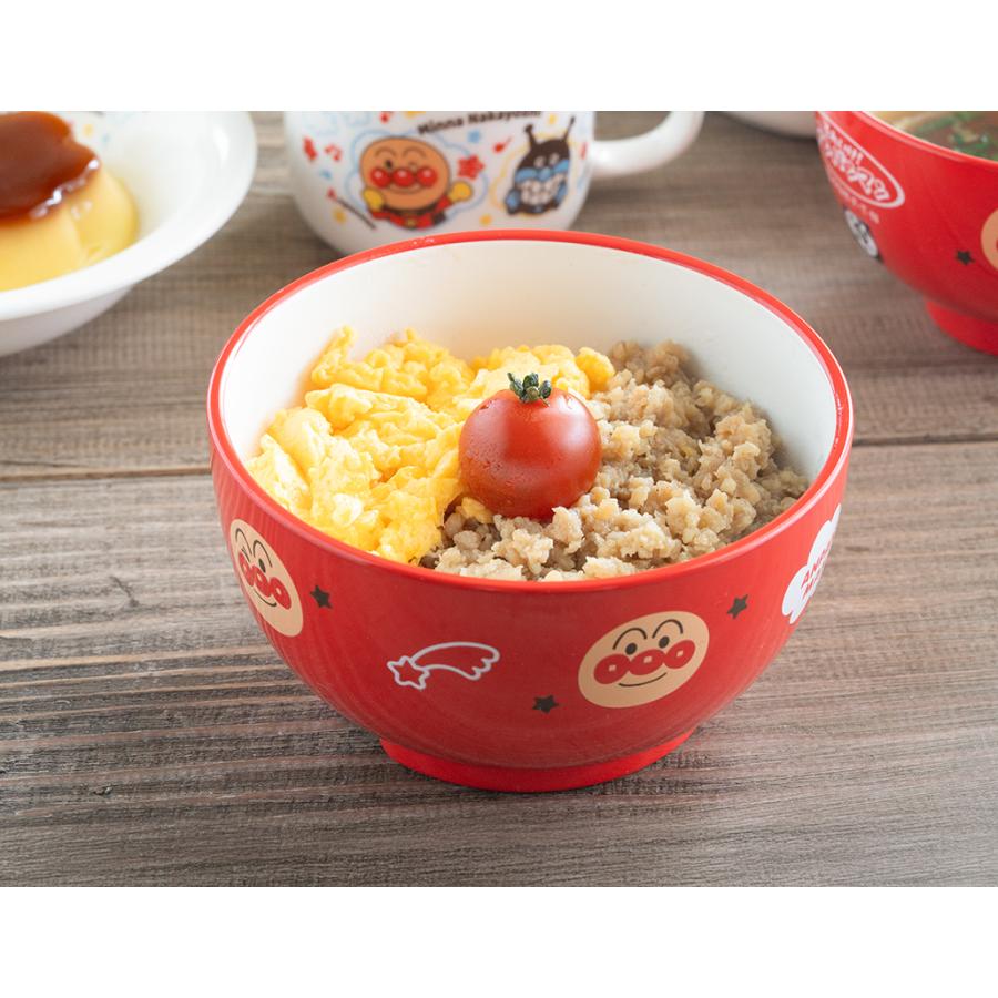 金正陶器 アンパンマン（なかよし）塗小どんぶり（レッド）460ml