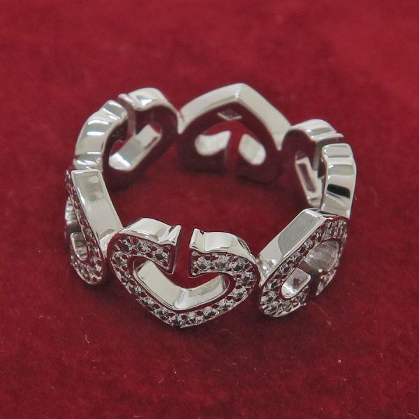Cartier（カルティエ） Cハートリング/フルダイヤ#48(日本サイズ7.5号