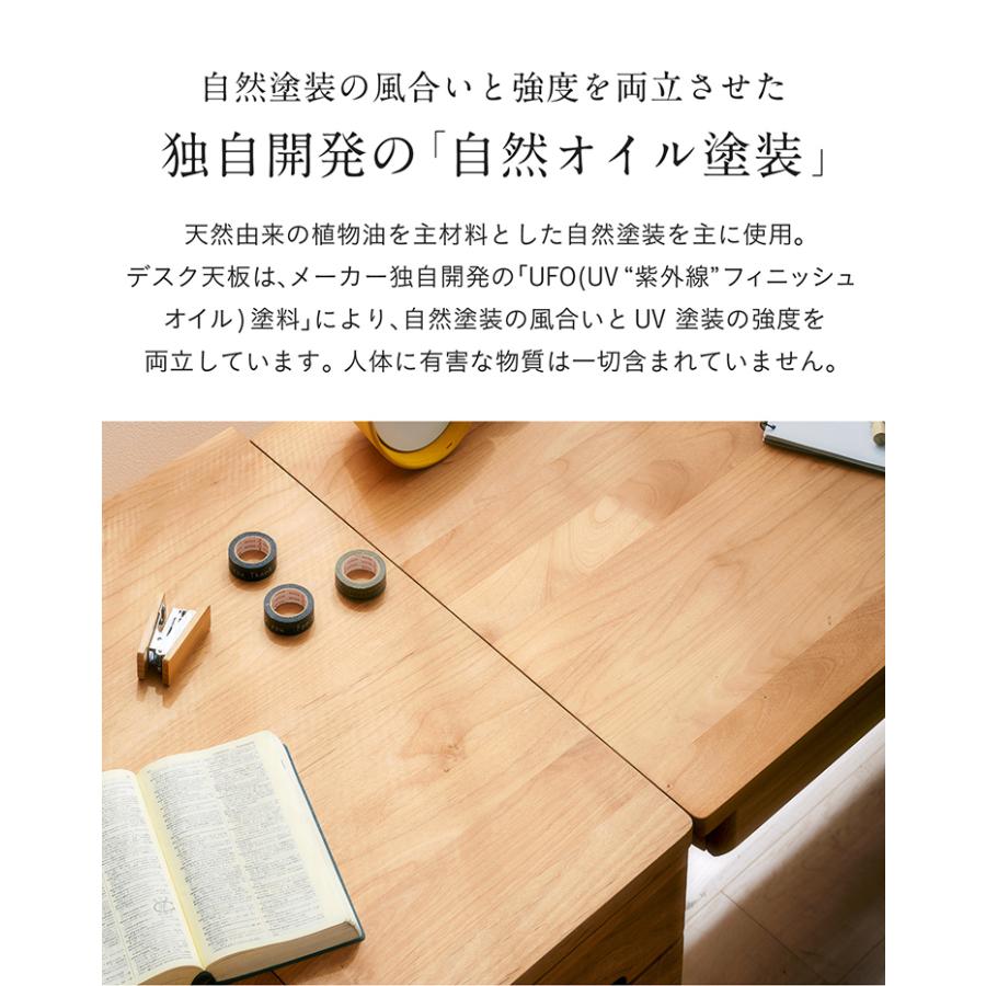 堀田木工所 アルダー無垢材使用 国産 ツインデスク フラット Sign