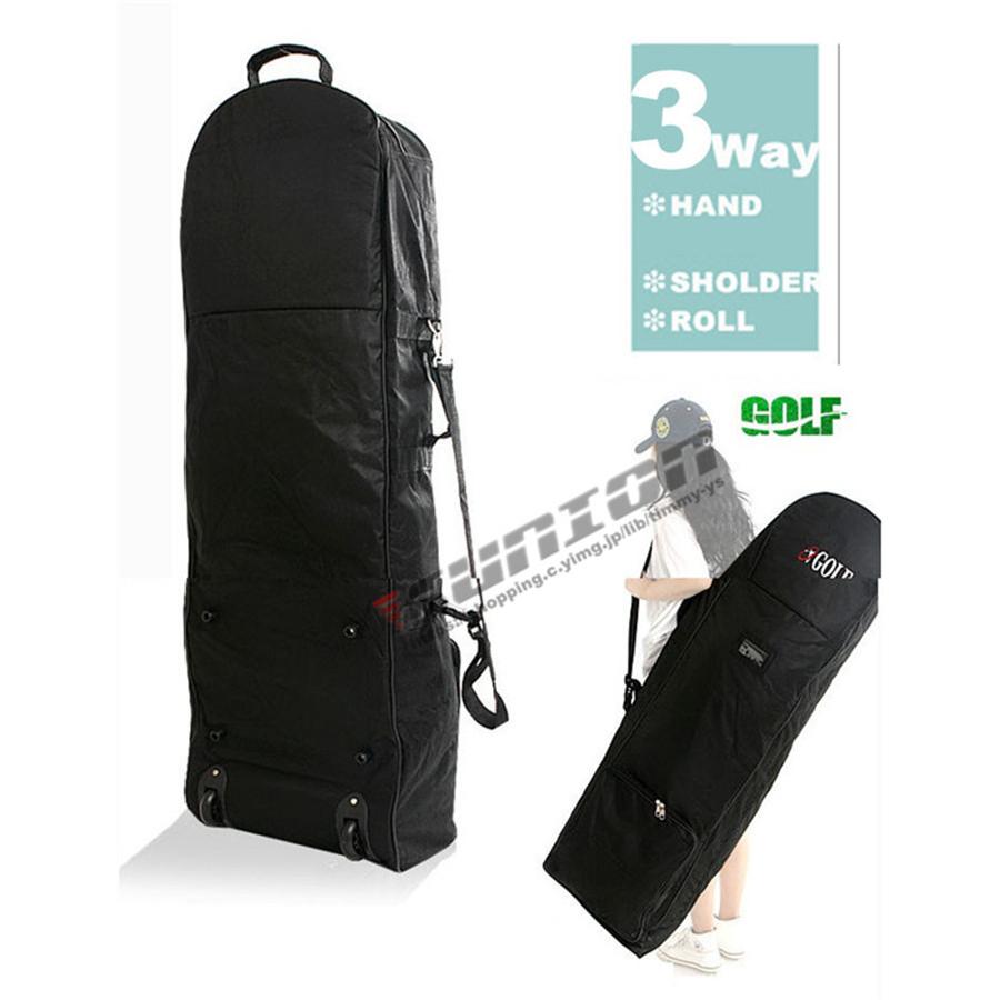 トラベルバッグ ゴルフ キャディバッグ カバー ローラー付き