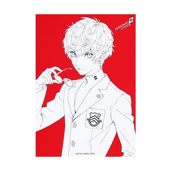ペルソナ5 ファミ通 当選品 A4クリアファイル 主人公＆アルセーヌ