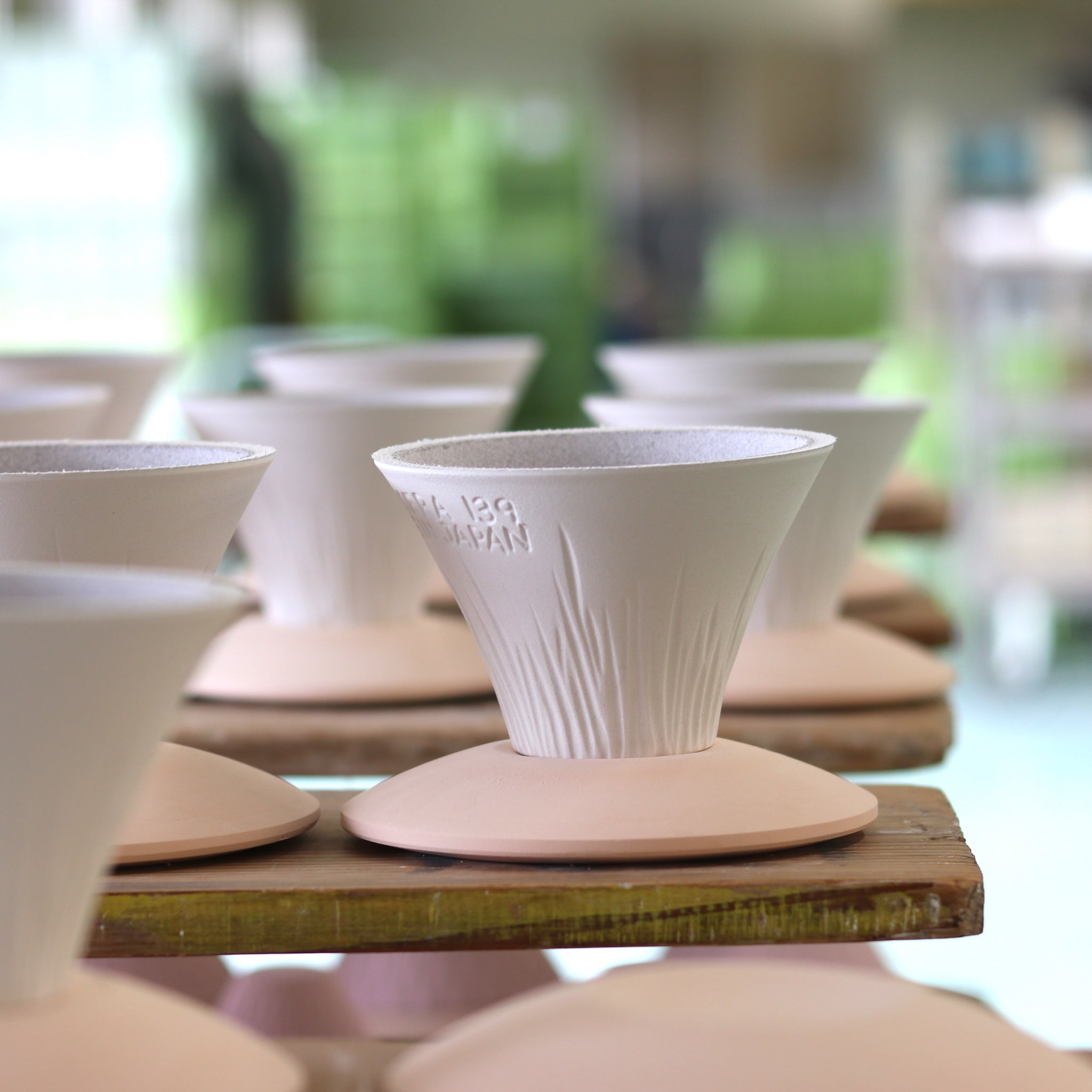 波佐見焼 セラミックコーヒーフィルター | ekubo | ピーコックグリーン