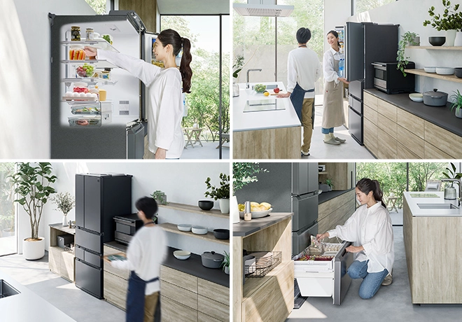 冷蔵庫：シャープ