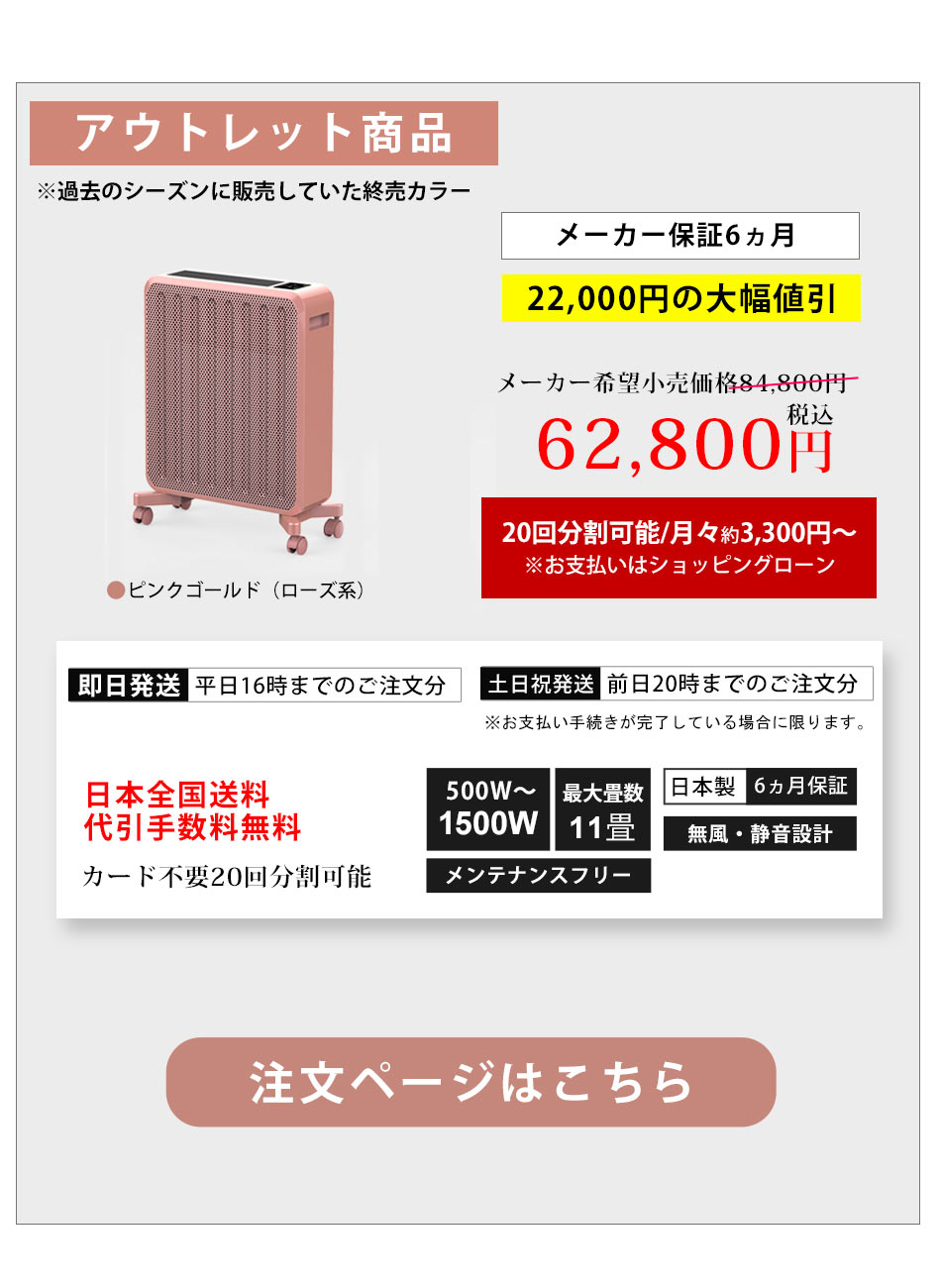 ケノンヒーター スグダン 公式店 パネルヒーターに革命。遠赤外線＋