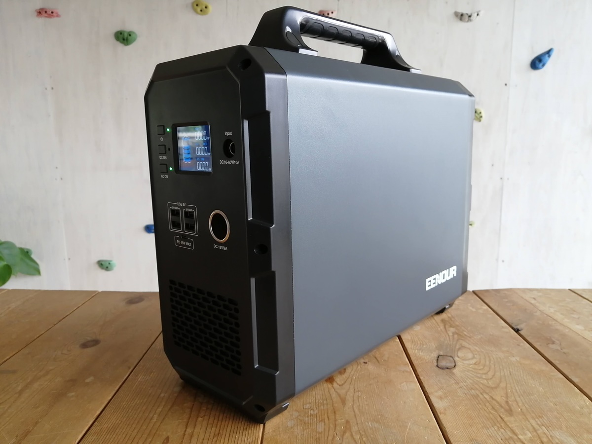 実機レビュー【EENOUR EB180】電圧100Vで周波数の切替可能な1800Whの