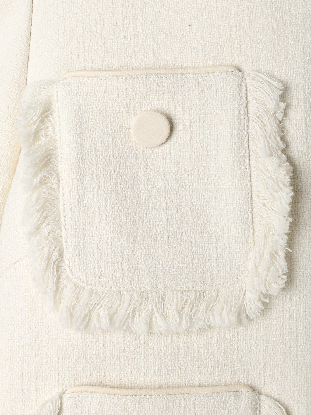再入荷】Fringe tweed Jacket – L'AUBE BLANC