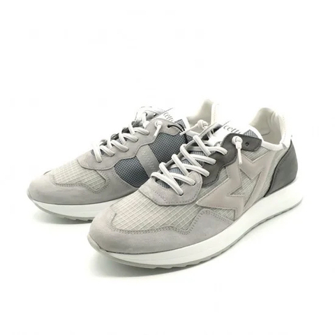 cetti レザー&異素材切り替え ラグジュアリースポーツスニーカー（MIX