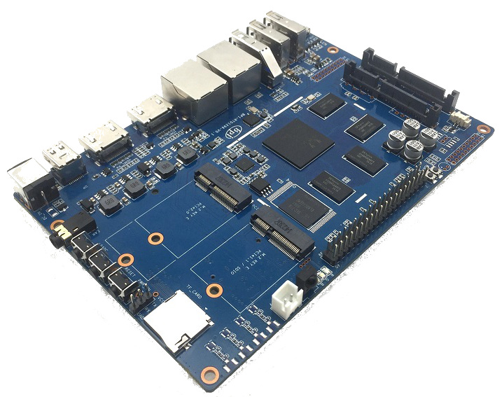 Open spec router SBC has M.2 and a pair each of SATA, GbE, and HDMI