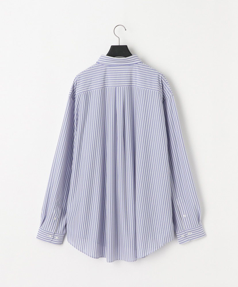 46G Stripe Atmosphere Shirt(L(MEN) Black/ブラック): KANEMASA PHIL.