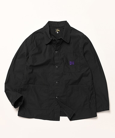 Coverall - Reversed Sateen(L(MEN) Black/ブラック): NEEDLES