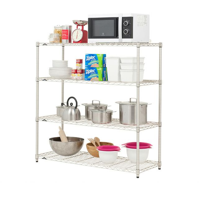 スチールラック 幅120cm 4段 ルミナスプレミアム 高度防錆加工